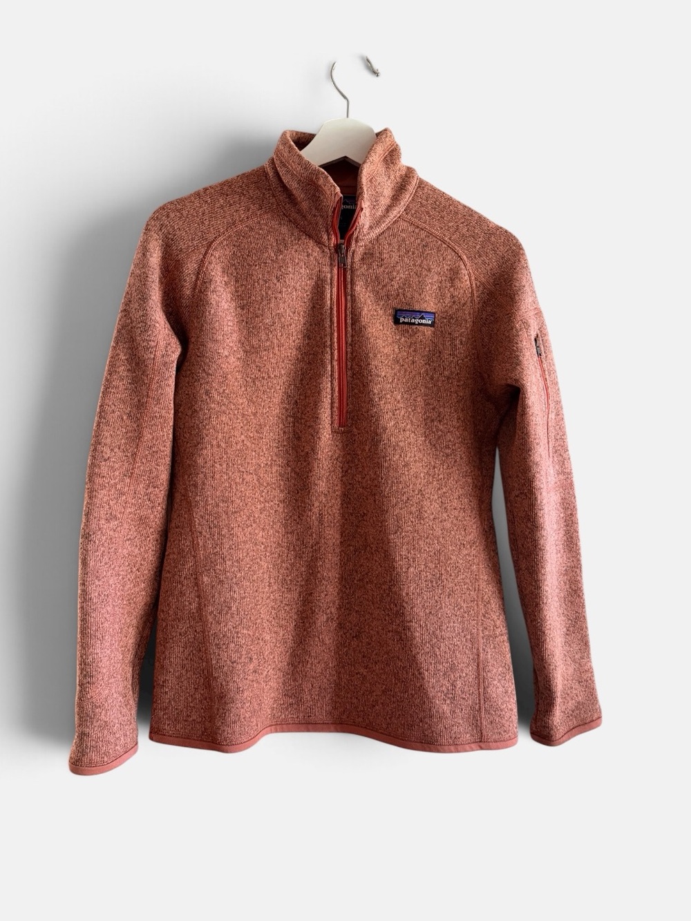 Patagonia Women's Quarter-Zip Pullover Better Sweater - Size Small - Rusty Rose
